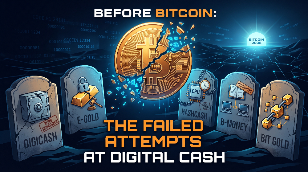 Before Bitcoin: The Failed Attempts at Digital Cash