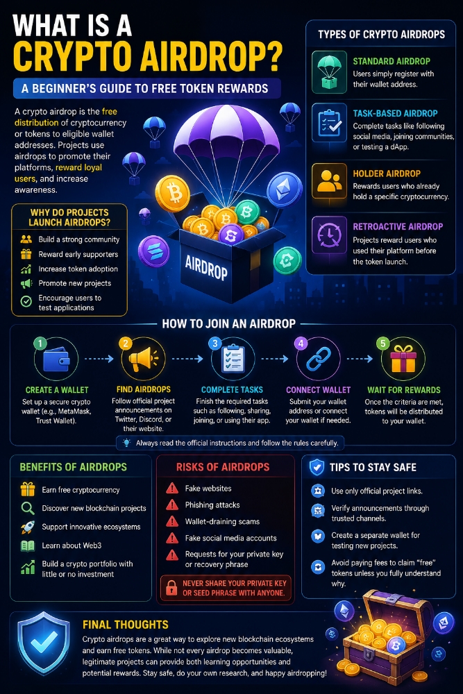 What Is a Crypto Airdrop? A Beginner's Guide to Free Token Rewards
