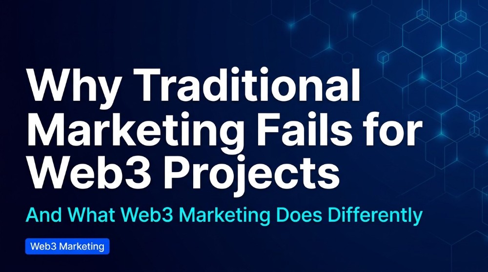 Why Traditional Marketing Fails for Web3 Projects (And What Web3 Marketing Does Differently)