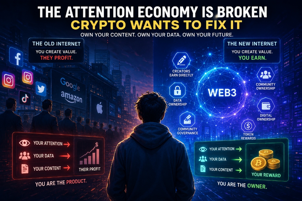 The Attention Economy Is Broken — And Crypto Wants to Fix It