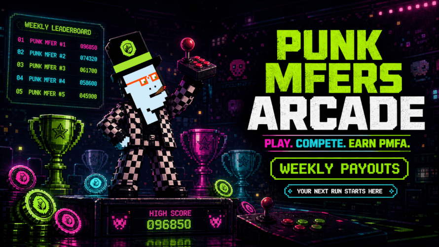 Insert Coin. Chase High Scores. Earn PMFA: Welcome to the Punk MFer Arcade