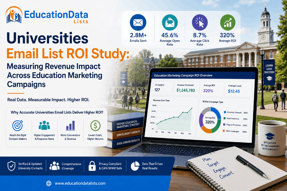Universities Email List ROI Study: Measuring Revenue Impact Across Education Marketing Campaigns