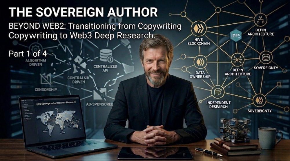THE SOVEREIGN AUTHOR. BEYOND WEB2: Transitioning from Copywriting to Web3 Deep Research.