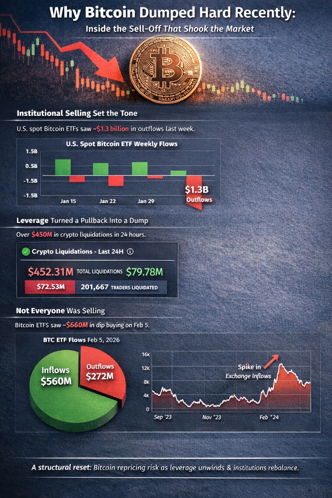 Why Bitcoin Dumped Hard Recently: Inside the Sell-Off That Shook the Market