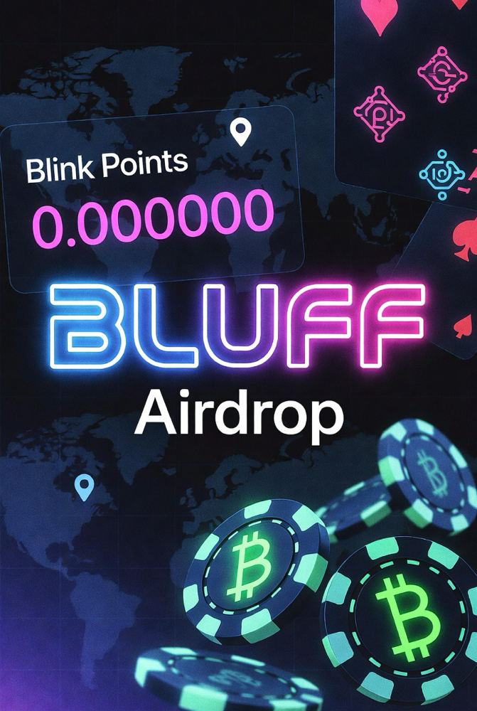 Blink Points to $BLUFF: The Airdrop Farm That’s Live & Loading