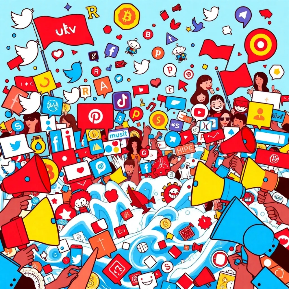 The Influx of Social Media on the Crypto World: Hype, Scams, and Strategies!