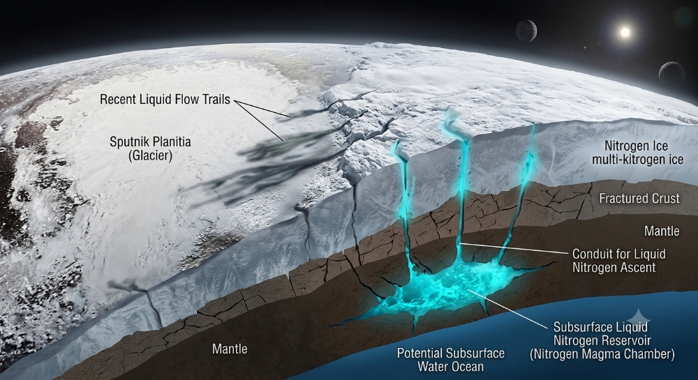 Pluto’s Heart Has a Secret: Evidence of Recent Liquid Nitrogen Discovered
