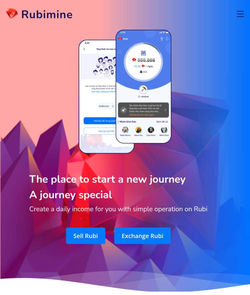 What is the value/price of Rubi coins at launch or listing?