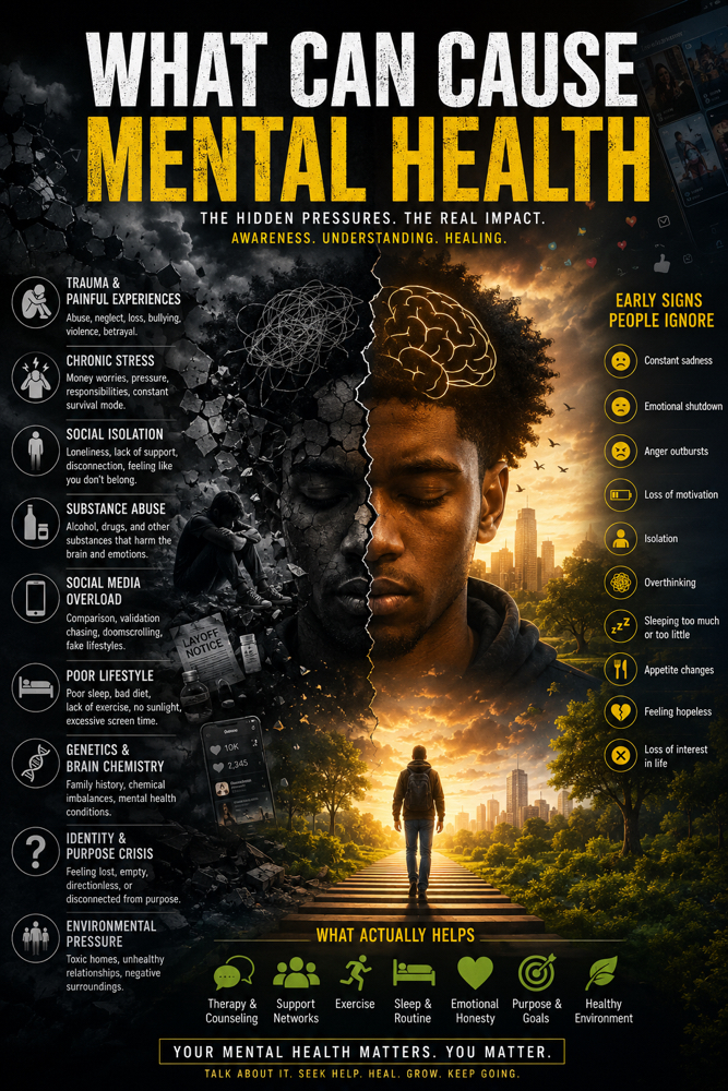 WHAT CAN LEAD A PERSON INTO MENTAL HEALTH