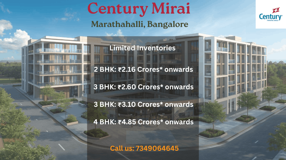 Century Mirai Grand Launch | Smart Homes in Marathahalli