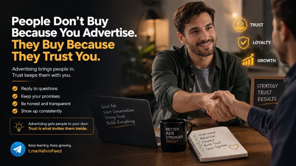 People Don't Buy Because You Advertise. They Buy Because They Trust You