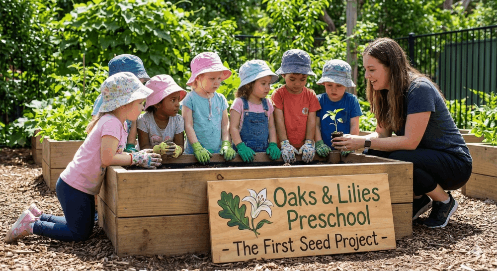 The First Seed: Planting Curiosity at Oaks & Lilies Preschool