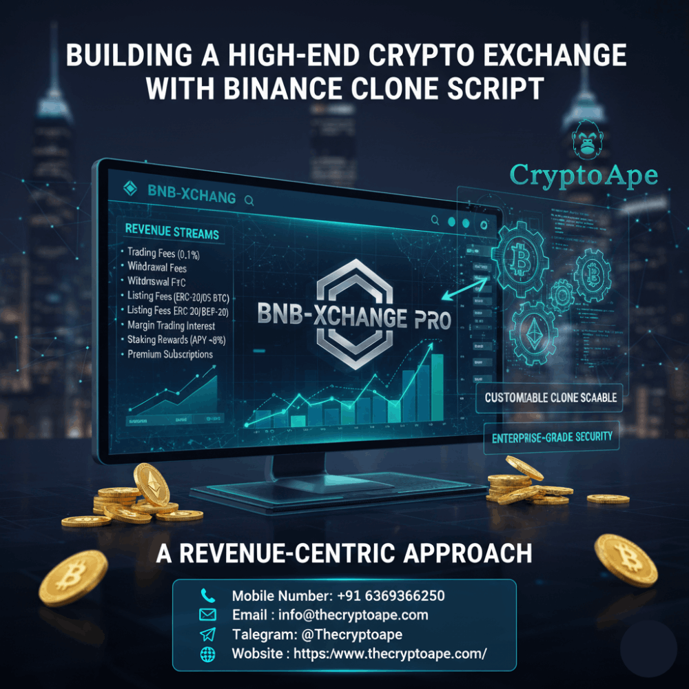 Building a High-End Crypto Exchange with Binance Clone Script: A Revenue-Centric Approach