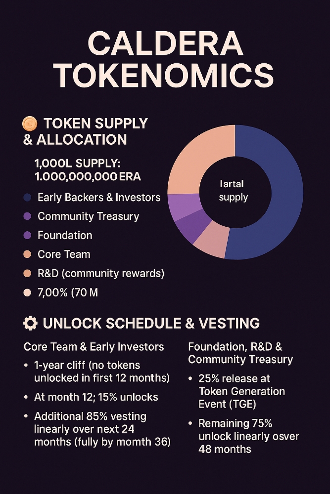Caldera tokenomics