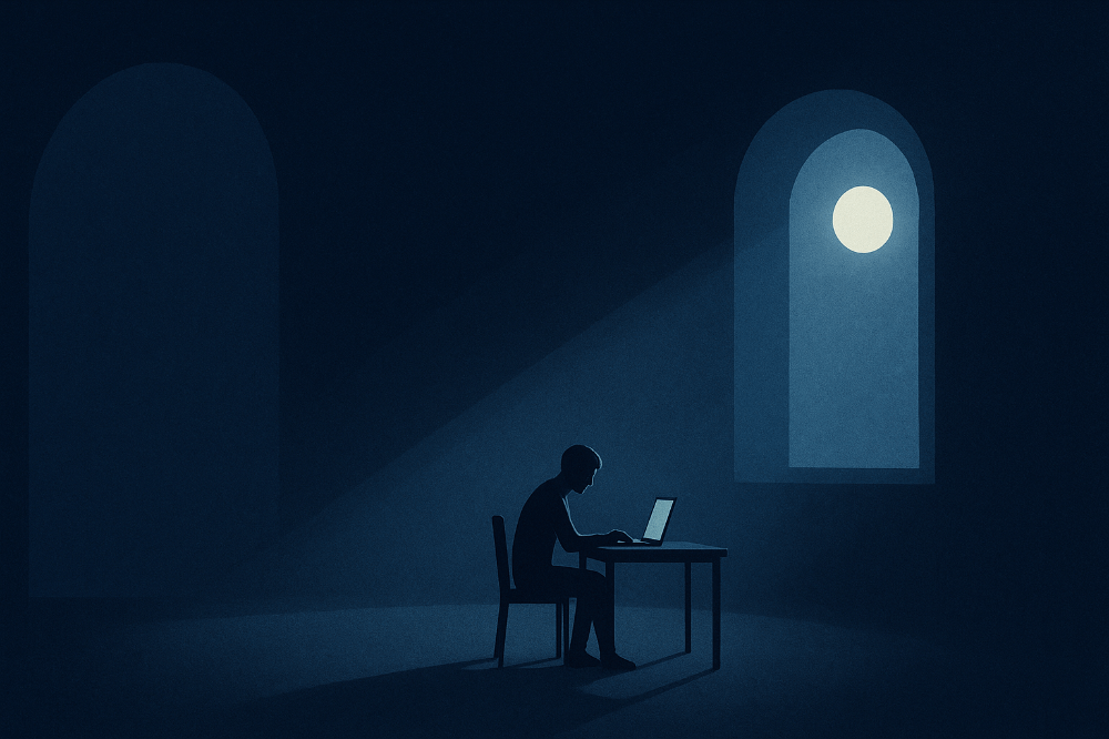 Remote Work’s Dirty Secret: We’re All Lonely. Virtual Frosted Glass is the Silent Fix.