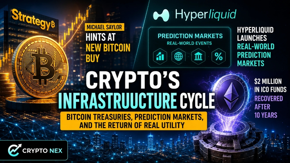 Crypto Infrastructure Cycle Accelerates: Institutional Bitcoin, Prediction Markets, and the Return..