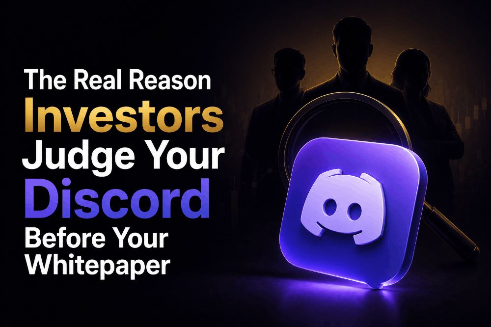 The Real Reason Investors Judge Your Discord Before Your Whitepaper