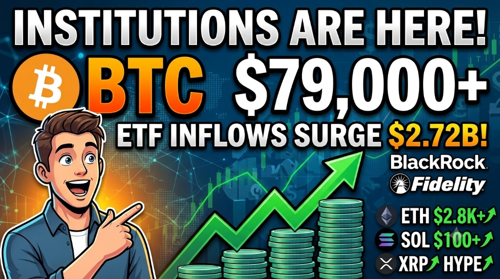 BITCOIN HOLDS $79K AS BULLS EYE $83K — INSTITUTIONS PILE IN WITH $2.7 BILLION"