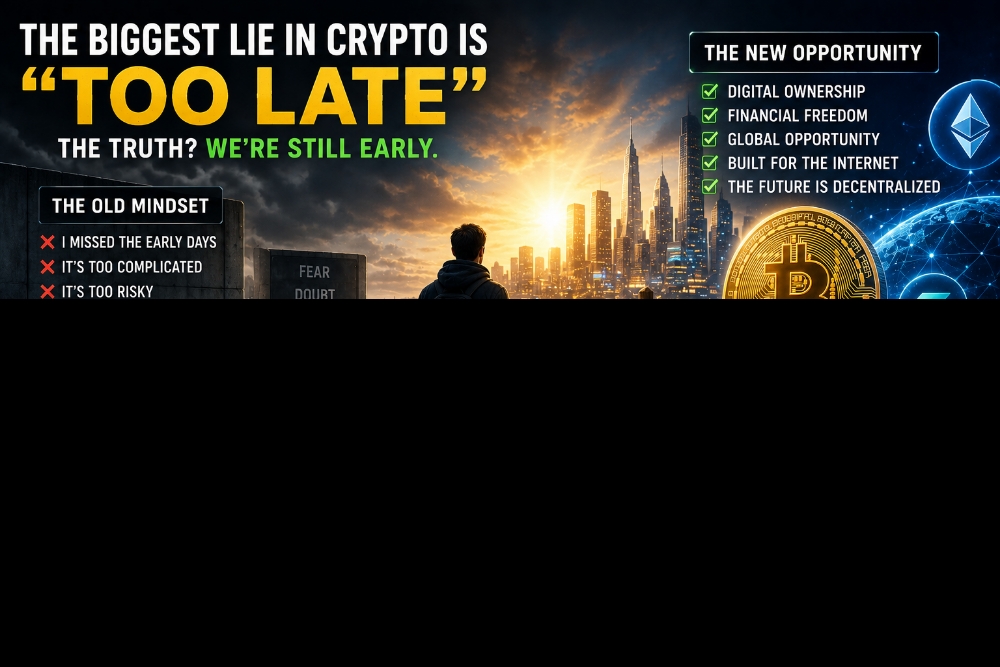 The Biggest Lie in Crypto Is That It’s “Too Late”