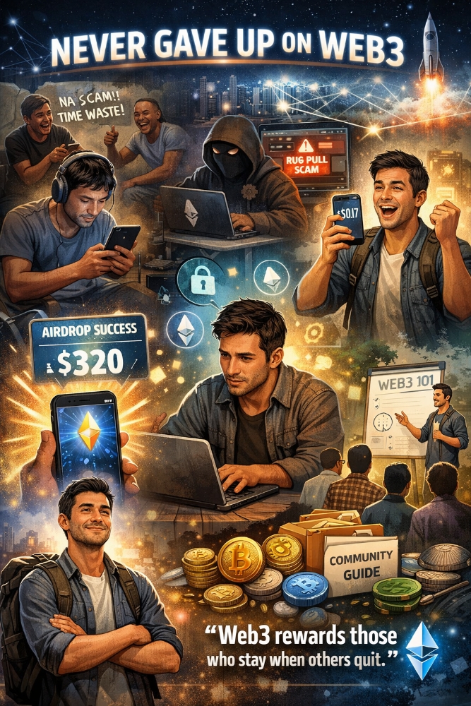He Refused to Quit — The Web3 Journey of a Relentless Dreamer 🚀