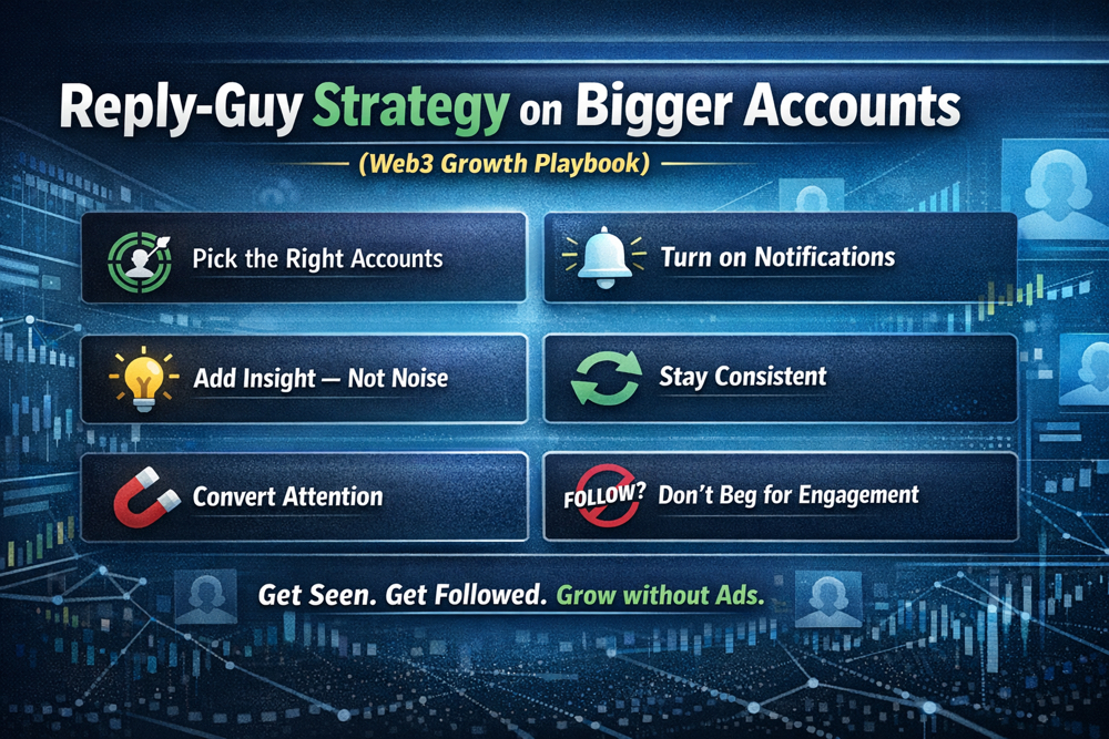 Reply-Guy Strategy on Bigger Accounts (Web3 Growth Playbook)
