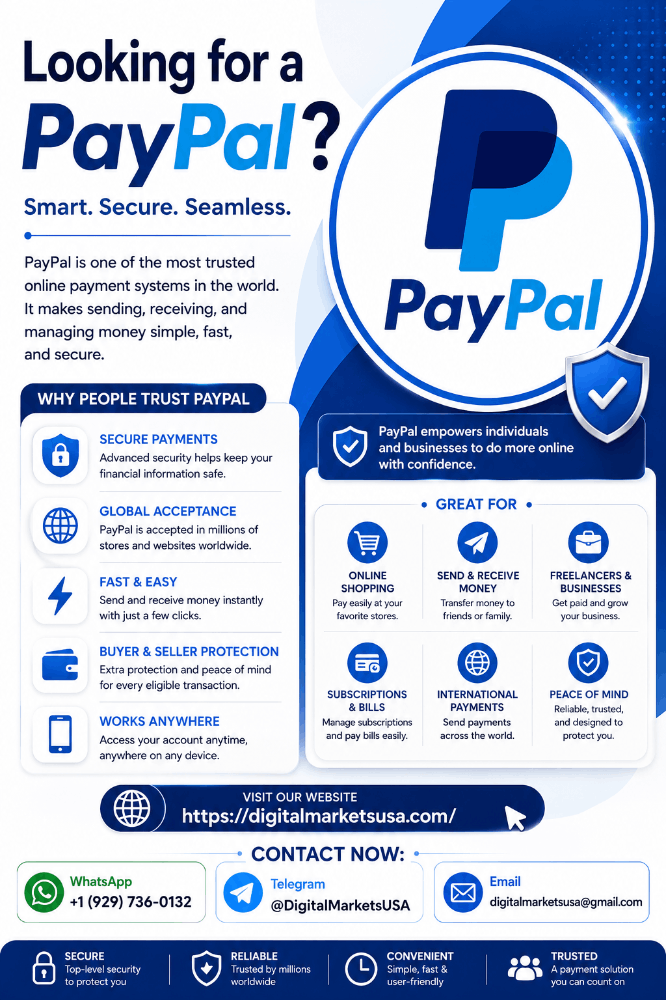Best 432 Sites To Buy Verified PayPal Account - Best 2027 ..