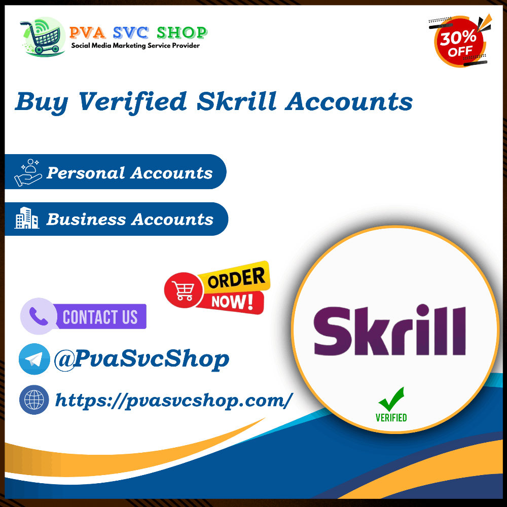 World Best Sites To Buy Verified Skrill Accounts Instant Access