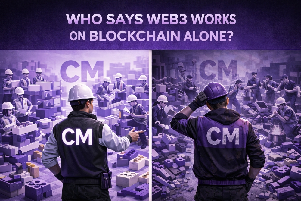 WHO SAYS WEB3 WORK ON BLOCKCHAIN ALONE?