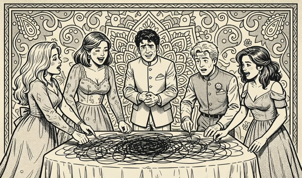 Mission Scribbles at a Wedding Afterparty