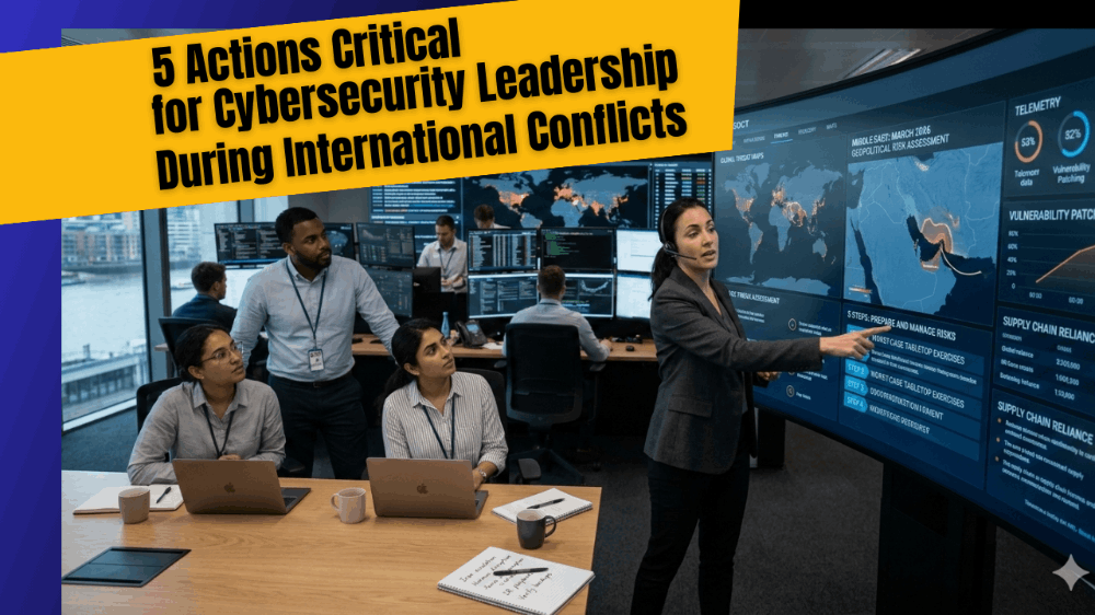 5 Actions Critical for Cybersecurity Leadership During International Conflicts