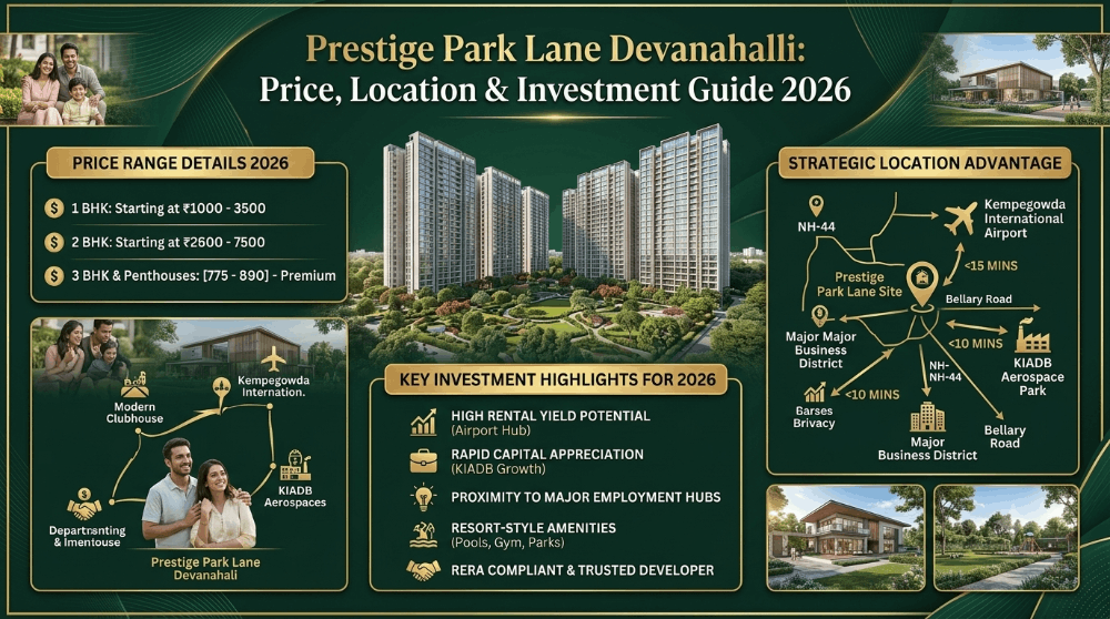 Prestige Park Lane Devanahalli: Price, Location & Investment Guide 2026