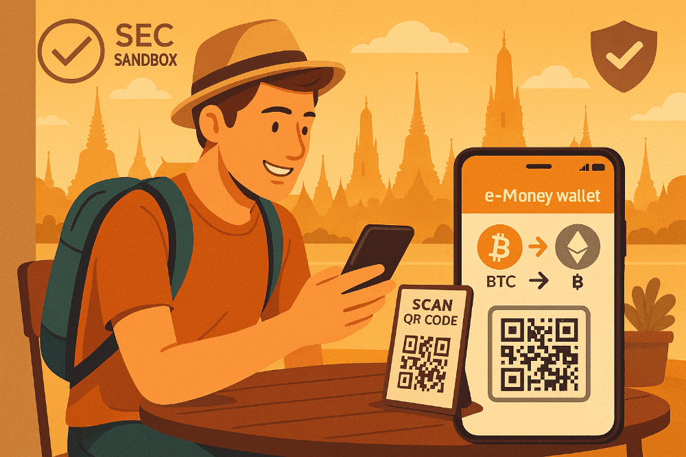 Thailand Launches Crypto-to-Baht Sandbox for Tourists via e-Money