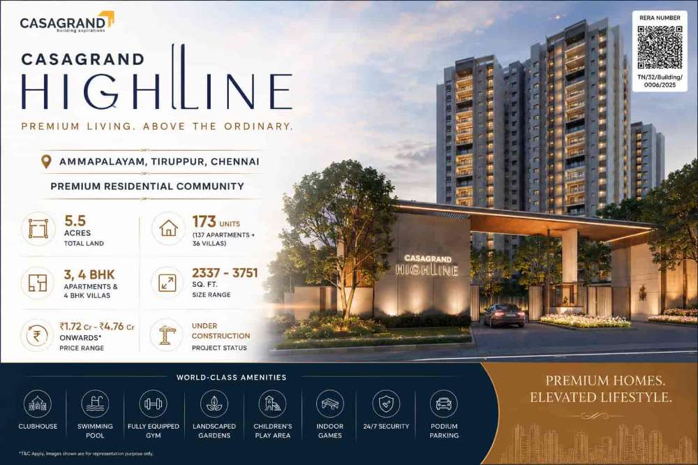 Casagrand Highline Chennai | Apartments & Villas