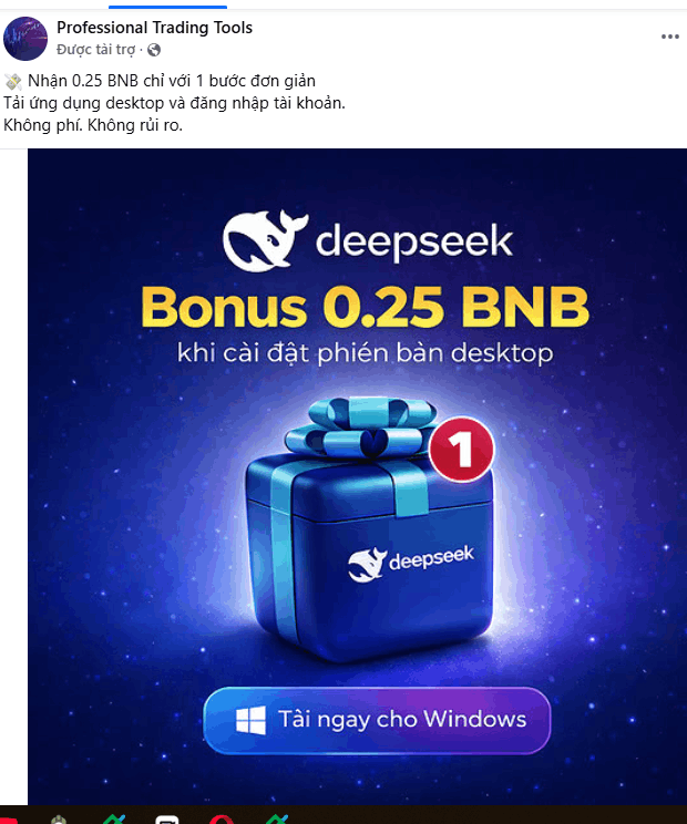 ⚠️ SCAM ALERT: “DeepSeek 0.25 BNB Giveaway” — DO NOT CLICK, DO NOT INSTALL