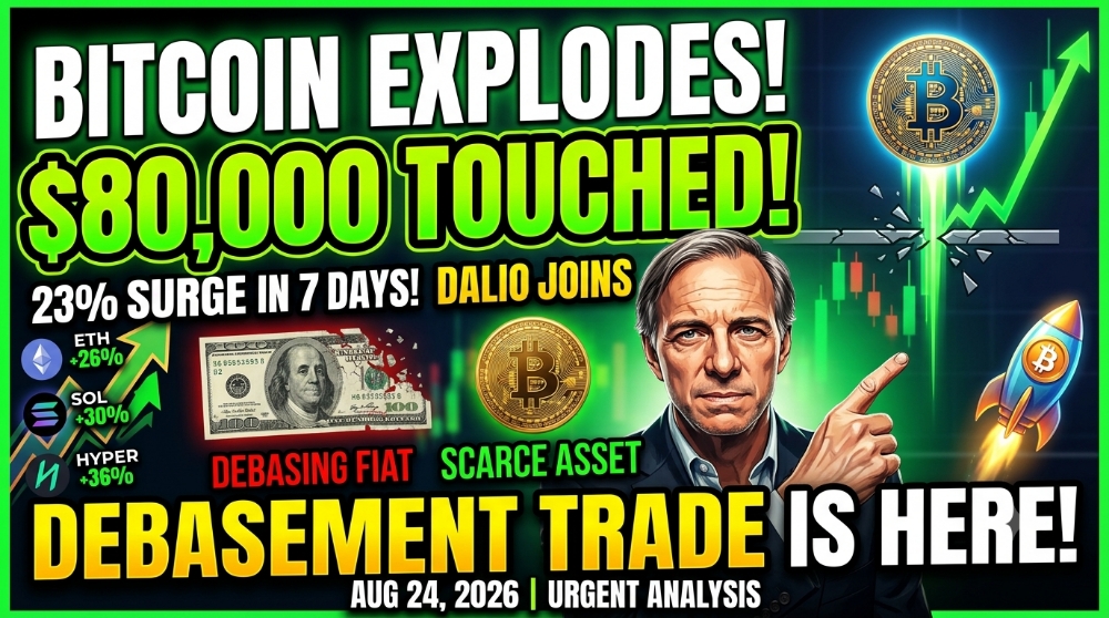 BITCOIN SURGES 23% IN A WEEK — THE 'DEBASEMENT TRADE' IS BACK WITH A VENGEANCE"
