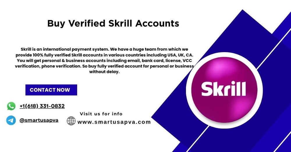 Buy Verified Skrill Accounts for Freelancers and Businesses
