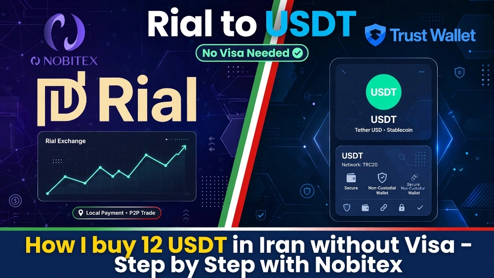 How I Buy 12 USDT in Iran Without Visa - Step by Step with Nobitex