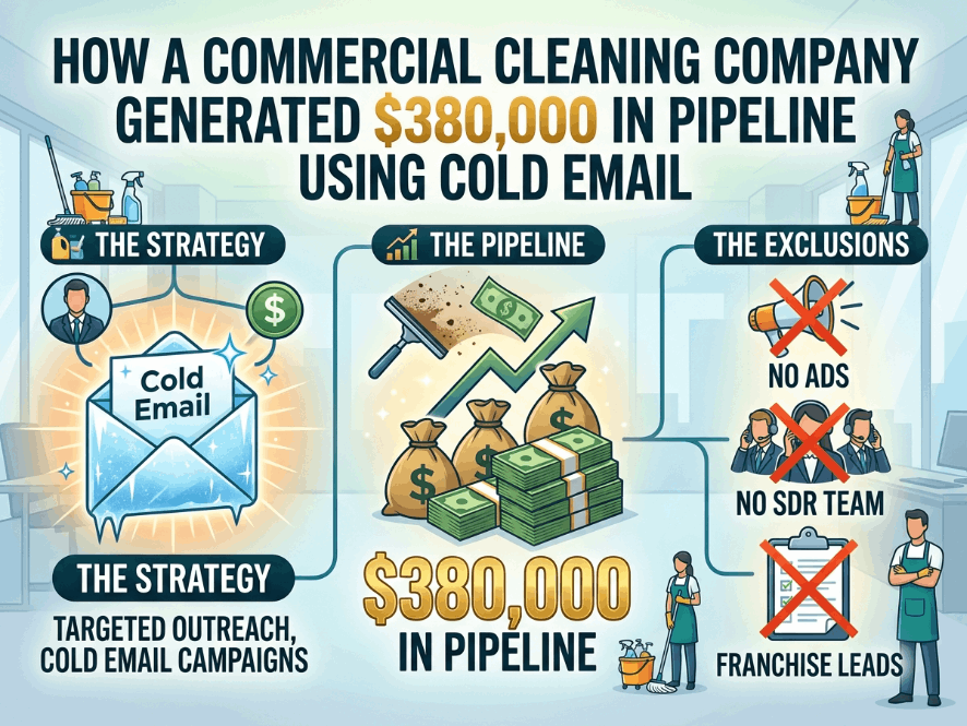 How a Commercial Cleaning Company Generated $380,000 in Pipeline Using Cold Email