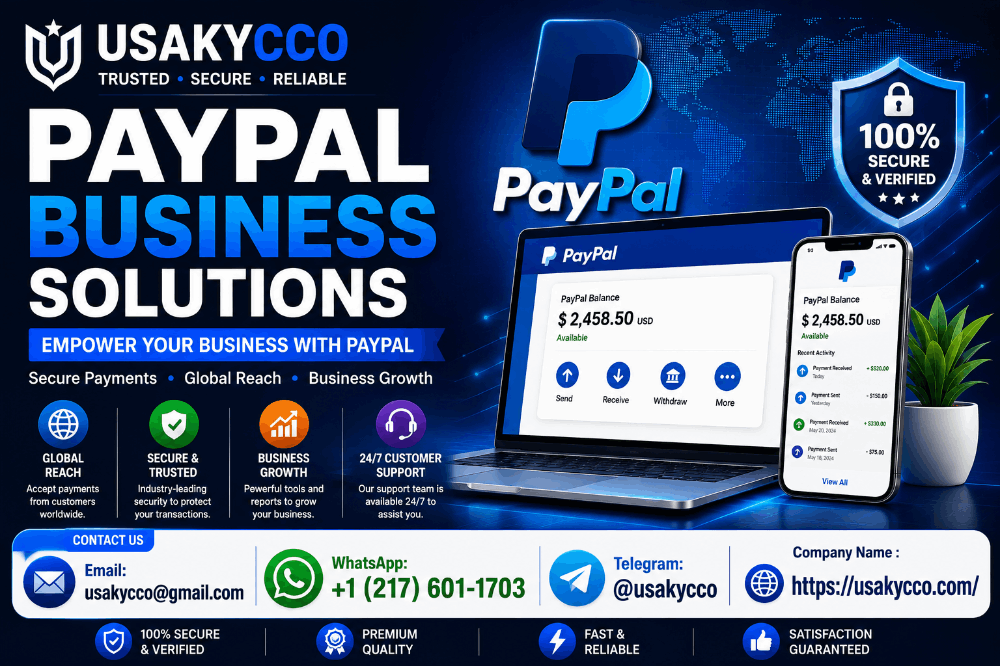 How to buy verified PayPal accounts (personal & business)