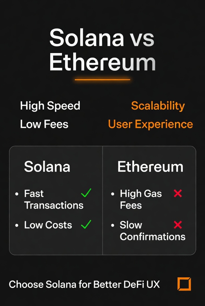 Solana vs Ethereum: DeFi UX Comparison