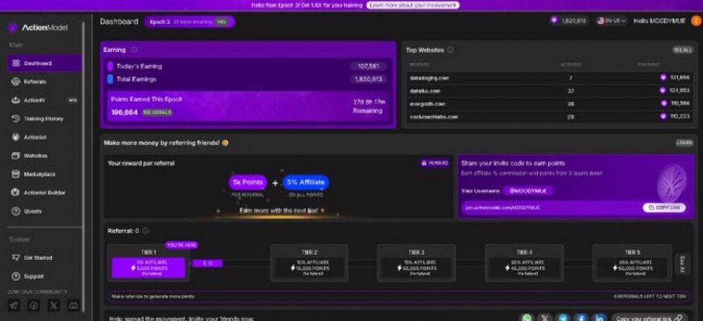 How to train Ai on action model