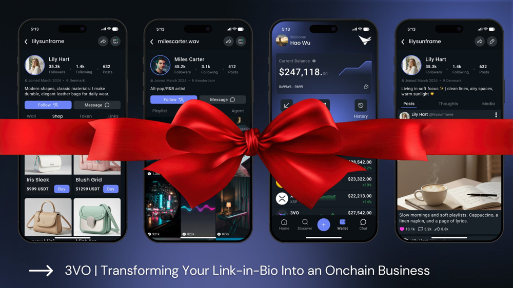 Turn Your Link-in-Bio into an On-Chain Empire with 3VO 🚀