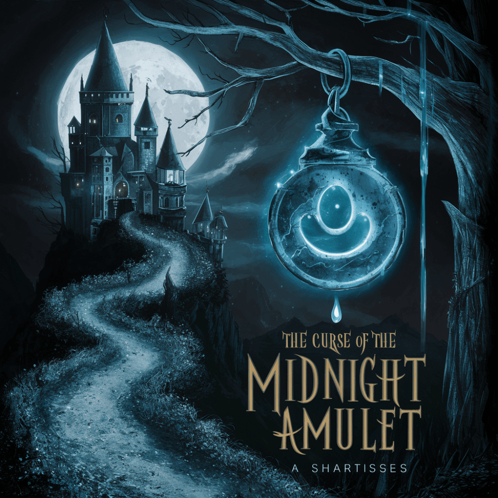 Title: "THE CURSE OF THE MIDNIGHT AMULET" 💔