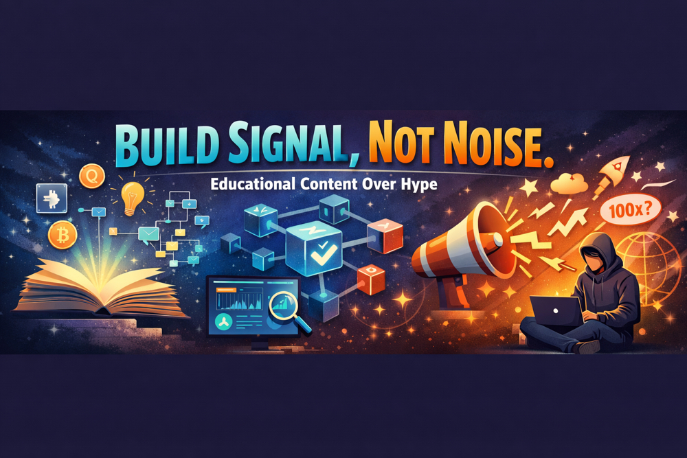 Stop posting noise. Start posting signal.