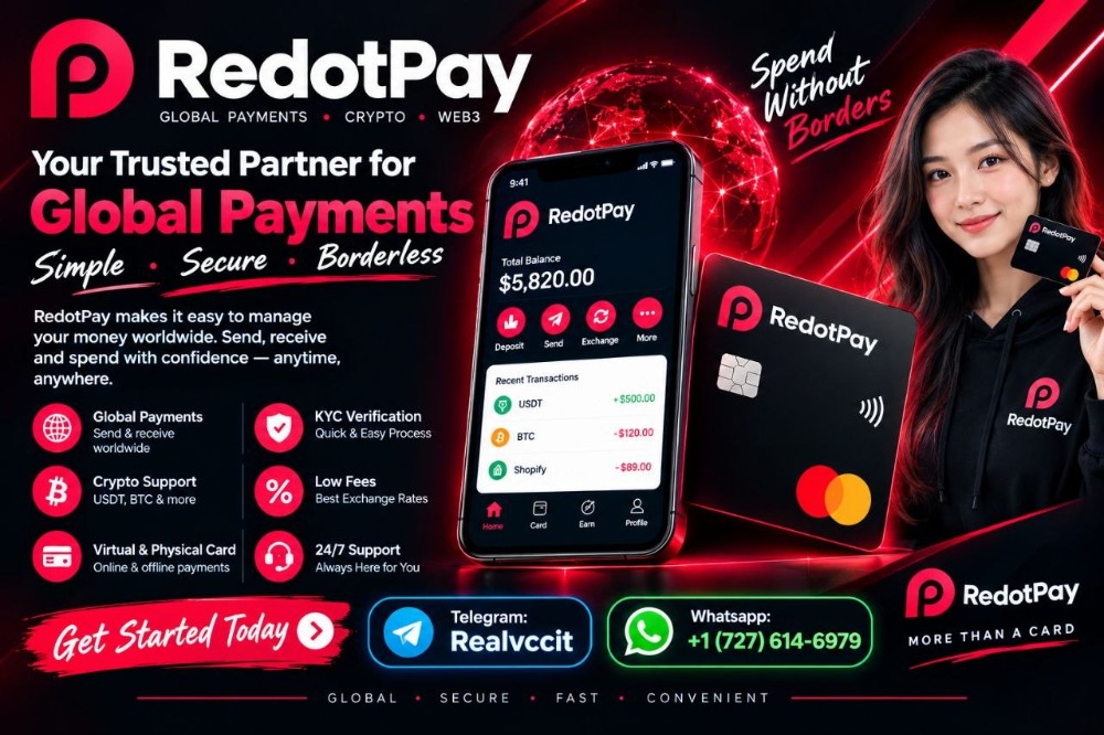 Buy Verified RedotPay Accounts Global Payment In Online  Security