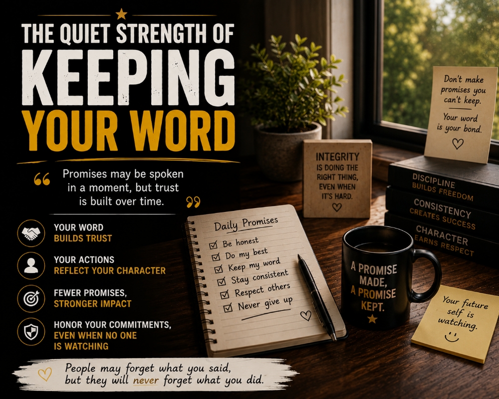 The Quiet Strength of Keeping Your Word