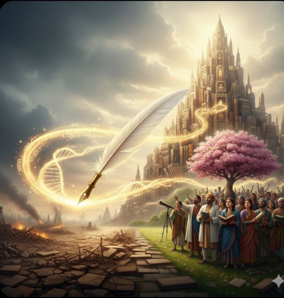 The Power of the Written Word: From a Thought to the Existence of the World