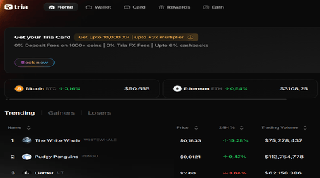 Tria Review: The Crypto Neobank You Spend, Trade & Earn