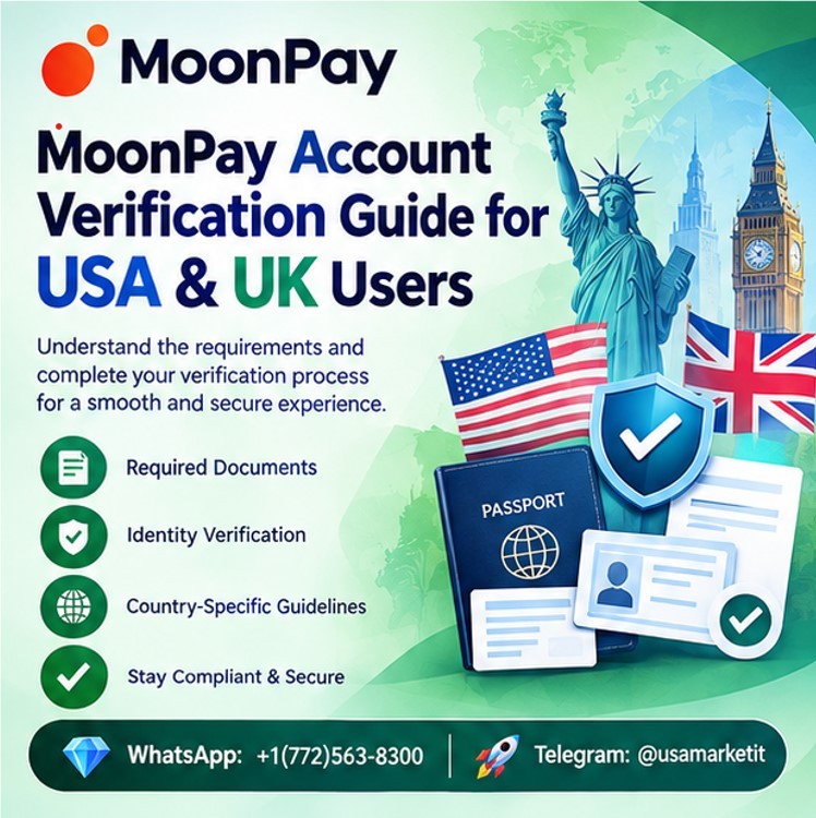 24 Sites To Buy Verified MoonPay Account (USA & Bulk)