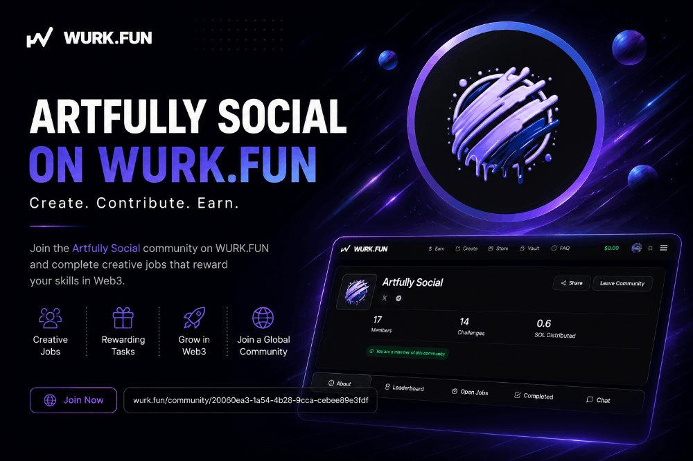 Join the Artfully Social Community on WURK & Start Earning with Creative Web3 Jobs